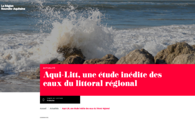 Aqui-Litt, une étude inédite des eaux du littoral régional #Presse